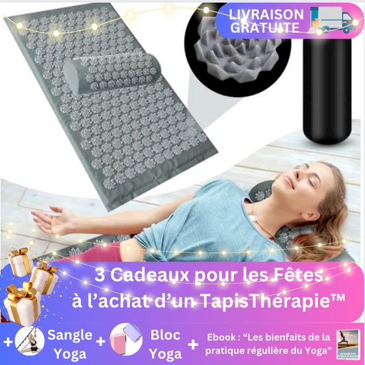 Offre des Fêtes TapisThérapie™ - Tapis+ sangle+bloc+ebook